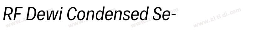 RF Dewi Condensed Se字体转换